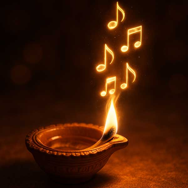 Musical Flames Diya