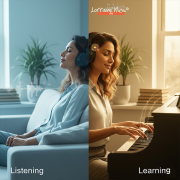 Listening vs learning music - active engagement boosts brain health