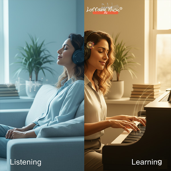 Listening vs learning music - active engagement boosts brain health