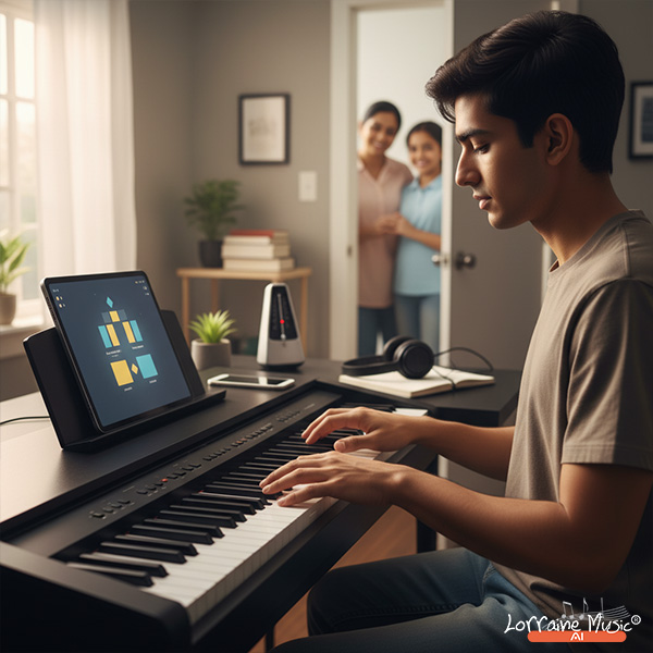 LorraineMusic.ai AI-powered piano learning platform for beginners