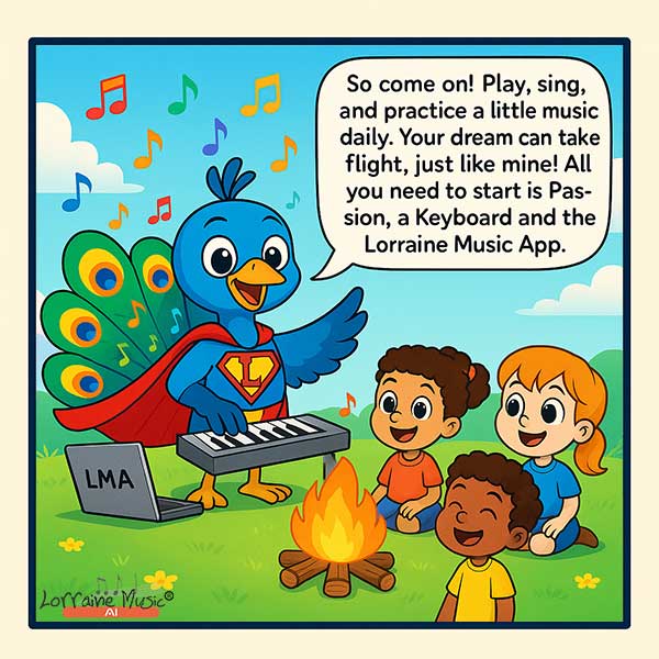 So come on! Play, sing, and practice a little music daily