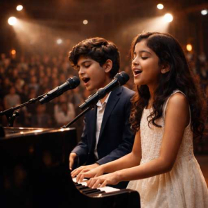 Live performance at the grand piano